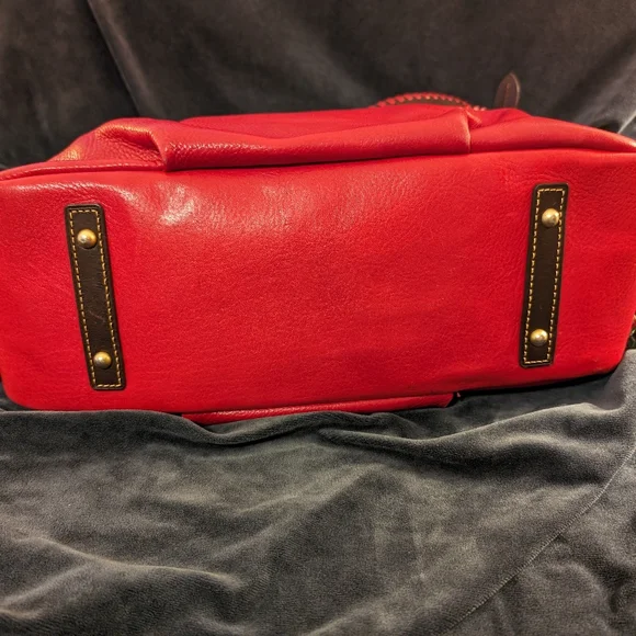 Dooney & Bourke Red Satchel Purse - Picture 3 of 10